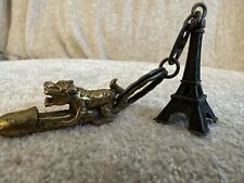 Tiger Paladkik Yant Erotic Love Charm Brass Amulet Pendant, Eiffel tower, Paris picture