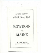 1925  11/7 Bowdoin vs Maine  Football Program bx31 picture