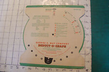 vintage George S. May co. DEDUCT-O-GRAPH pay as you go tax deductions COOL  picture