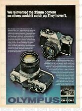 1979 Olympus OM-1 OM-2 35 MM Cameras Vintage Magazine Ad     picture