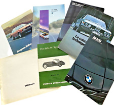8 VINTAGE ORIGINAL 1970s -  80s -90s BMW BROCHURE,  CATALOG CAR  EPHEMERA picture
