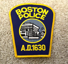 BOSTON MASSACHUSETTS POLICE DEPARTMENT PATCH - POLICE UNITY TOUR - NEW A.D. 1630 picture