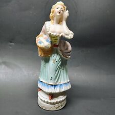 Beautiful Vintage 1940s Ceramic VICTORIAN EDWARDIAN Woman In Dress Statue picture