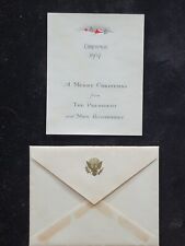 1937 President Franklin D. Roosevelt Official White House Christmas Card picture