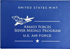 US Air Force 2.5 oz Silver Medal, Armed Forces Silver Medals - US Mint Box + COA picture