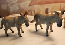 Pair Of Vintage 1989 Schleich Donkey Farm Animal Figures picture