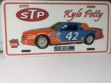 Vintage looking STP Racing Team 42 Kyle  Petty - License Plate  1981  picture