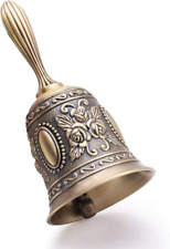 DomeStar Hand Bell Call Brass Bells 6.7 Inch Loud Ring; New, Fast  picture