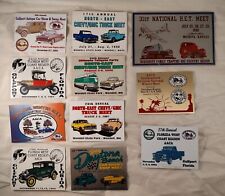 Lot Of 11 Car Club Show Dash Plaques Hot Rod Antique Classic Trucks Awards picture