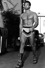 STEVE REEVES BARE CHESTED HUNKY B&W 24x36 inch Poster PRINT picture