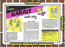 Metal Sign - 1968 Super Karate Made Easy- 10x14 inches picture