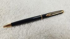 Vintage Waterman Hemisphere Ballpoint Pen Black with Gold Trim France picture