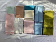 Lot of 11 Vintage Huck Linen Guest Hand Towels - Various Colors picture
