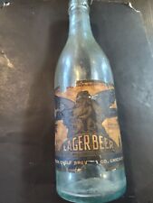 Golden Eagle Lager Beer Bottle Westside Brewery Co Chicago ill Pre Pro  picture