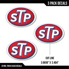 3 Pack STP Gas Oil - Original Style Racing Decal/Sticker picture