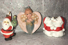 Vintage Christmas Figurine Ornaments Lot   picture