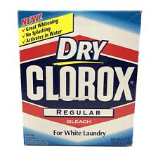Vintage Dry Clorox Detergent Soap Regular Box 90s Movie Prop 1999 NOS Deadstock  picture