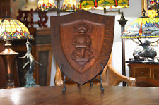 Antique 1800's Lincoln Cathedral Hand Carved Lincoln Imp Wooden Plaque picture