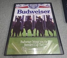 Breeder Cup Budweiser 1989 Print Ad Framed 8.5x11 Wall Art  picture