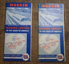 April 27. 1958, April 28. 1959, TWO Wabash Railway Company Timetables DOMELINER picture