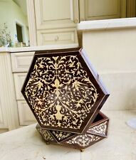 Vintage Authentic Italian Hand Inlaid Art Wooden Jewel Box; Stunning 1960s /1 picture