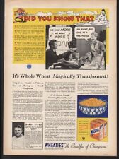 1934 WHEATIES HARRY KIPKE UM MICHIGAN BIG TEN COACH FOOTBALL FOOD BOX   AD 21604 picture