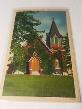 Vintage 1930s linen postcard St James Episcopal Church Hendersonville NC picture