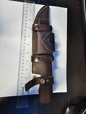 LEFT HANDED HANDMADE LEATHER SHEATH HOLSTER FOR LARGE FIXED BLADE  picture
