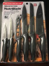 Granitestone Nutriblade 6 PC Knife Set - Black KP04 picture