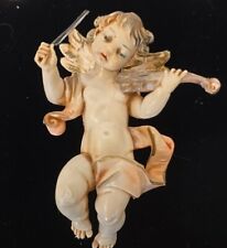 Vintage Fontanini Depose Italy Cherub Angel Figurine Ornament With Violin # 66 picture