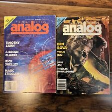 Analog Science Fiction/Science Fact Two Issues March 1988 January 1989 picture