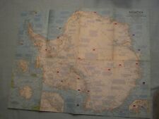 VINTAGE ANTARCTICA MAP National Geographic February 1963  picture