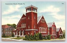 c1940s Presbyterian Church Street David Kent Photo Pulaski Virginia VA Postcard picture