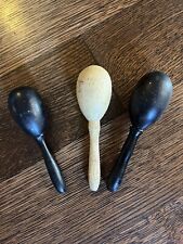 LOT OF 3 VINTAGE WOOD SOCK DARNERS picture