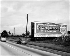 1948 Howard Johnson's Photo 8X10 - Bordentown NJ Billboard picture