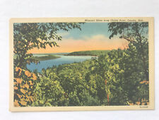 Postcard NE Omaha Nebraska Child's Point Missouri River Aerial View c1930's picture