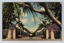 Hialeah FL-Florida, Entrance To The Clubhouse, Race Course, Vintage Postcard picture