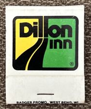 Vintage DILLON INN Hotel Full Unstruck Matchbook picture