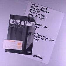 Marc Almond Soft Cell Setlist + Flyer + Ticket Open All Night Tour Aberdeen 1999 picture