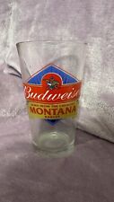 Vintage Budweiser Montana Barley Beer Glass picture