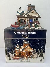 Christmas Streets 2002 Porcelain Lighted Country Mill Christmas Village Harbor picture
