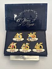 Disneyland DCA 45th Anniversary 5 Pin Boxed Set 45 Years of Magic FAB 5 picture