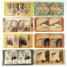 Niagara Falls Stereoview Lot of 8 Antique Stereoscopic Photo Starter Set C1823 picture
