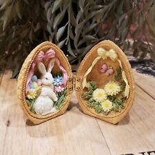 Vintage Easter Bunny Hinged Egg Diorama picture