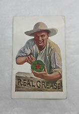 OLD VINTAGE c.early 1900's TEXACO REAL AXLE GREASE POSTCARD Damaged As Is picture
