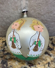 Vintage Mercury Hand painted Glass Kids Choir Christmas Ornament  Made in ITALY picture