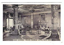 Prince George Hotel New York Main Lounge Vintage Postcard picture