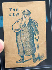 VERY RARE 1910's Jewish Man Trade Card cartoon illustration picture