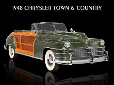 1948 Chrysler Town & Country Convertible Metal Sign: 12x16