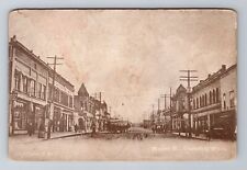 Chehalis WA-Washington, Market St, Antique Vintage Postcard picture